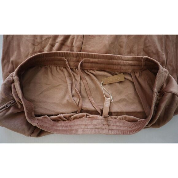 SKIMS AP-LEG-0887 Women Sz 4XL Sienna Brown Velour High Waist Oversized Joggers - Picture 3 of 12